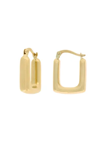 9CT Y/G SQUARE HOOPS 3mm/8mm